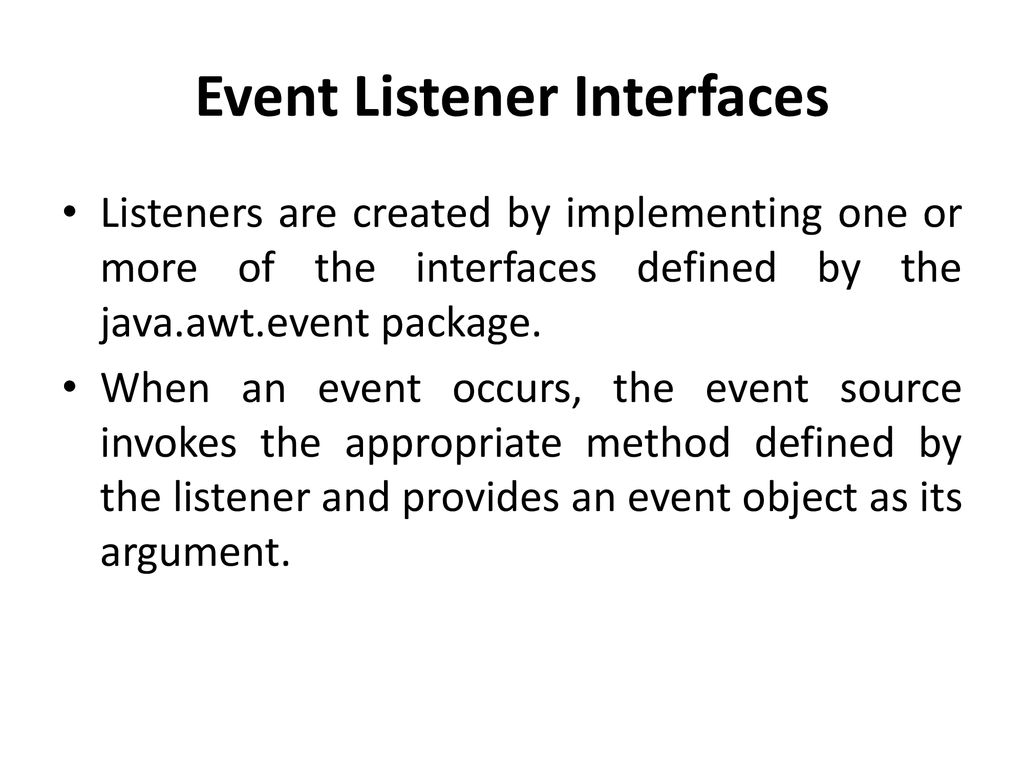 Unit I: Chapter 1 Event handling. - ppt download