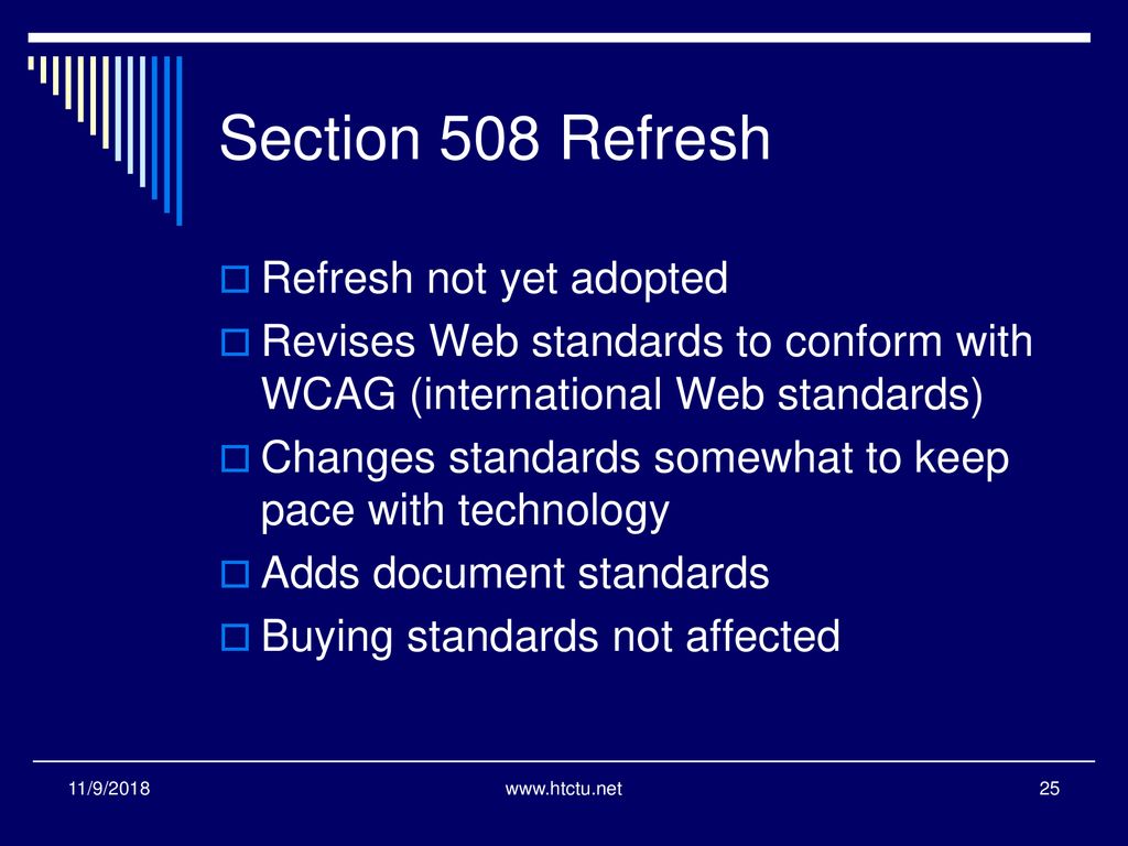 Section 508 and ADA Compliance - ppt download