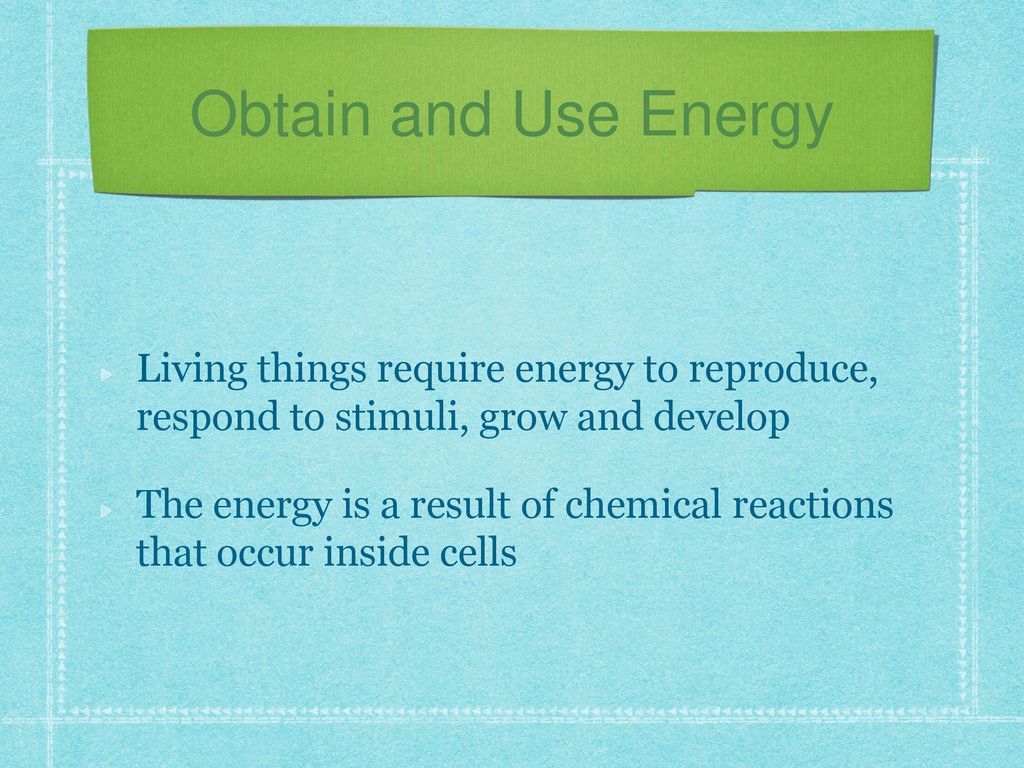 Characteristics of life ppt download