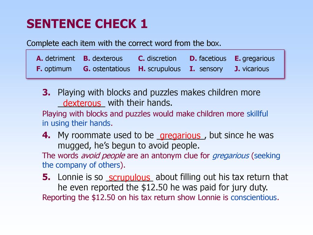 ADVANCING VOCABULARY SKILLS ppt download