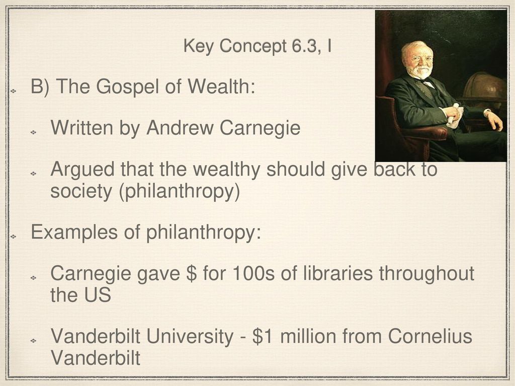 define gospel of wealth