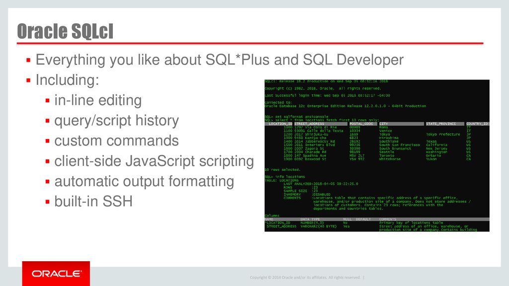 What s new in oracle sql developer ppt download