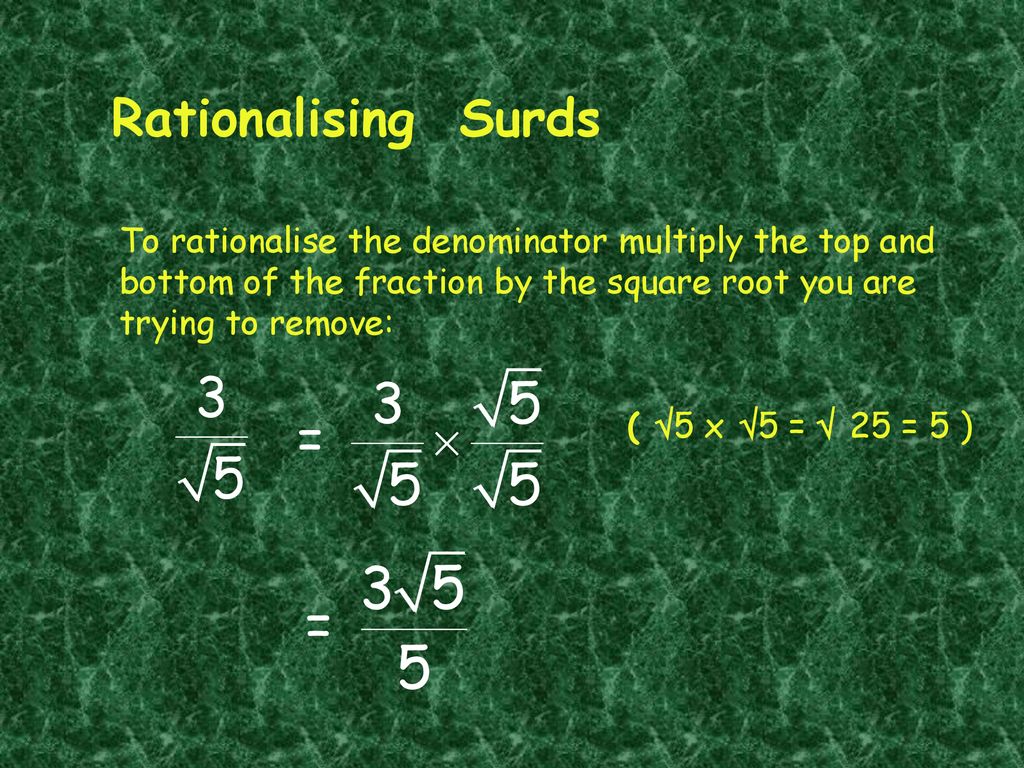 Surds Simplifying A Surd Rationalising A Surd Conjugate Pairs Ppt surds-simplifying-a-surd-rationalising-a-surd-conjugate-pairs-ppt
