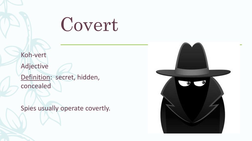 Covert meaning