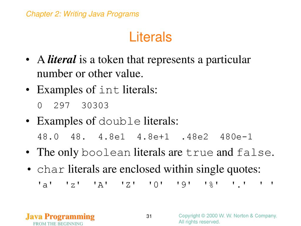 Writing Java Programs Chapter 2 - ppt download