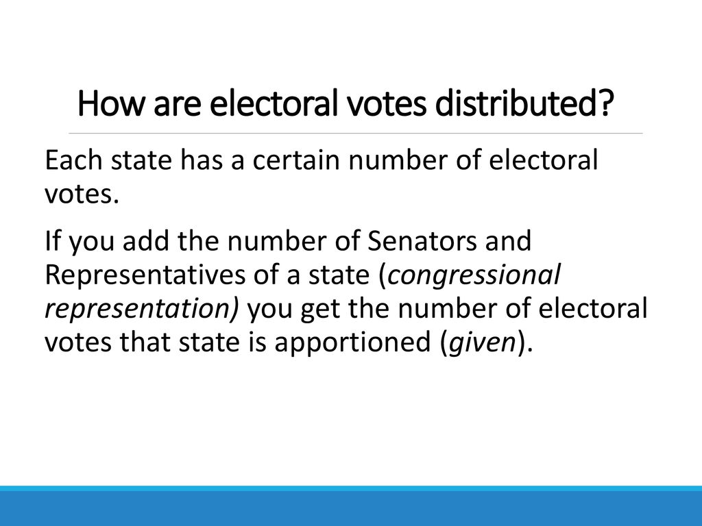 How is the president elected ppt download