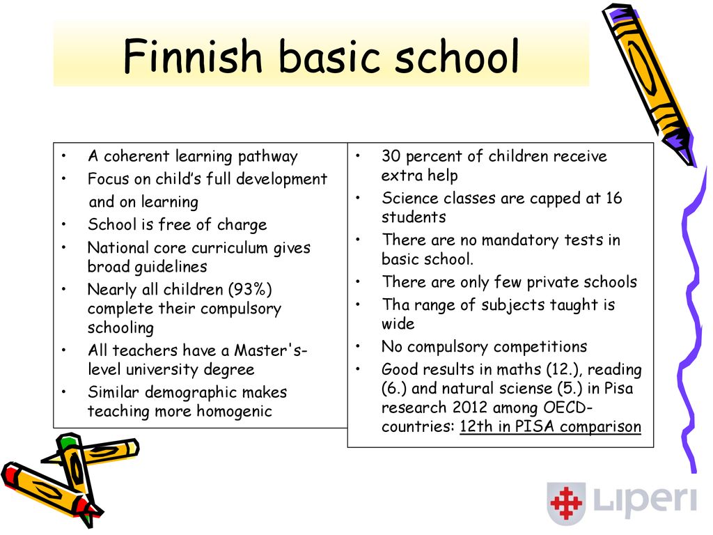 Finnish basic school A coherent learning pathway