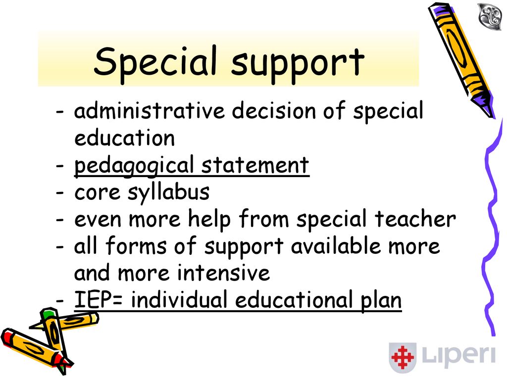 Special support administrative decision of special education