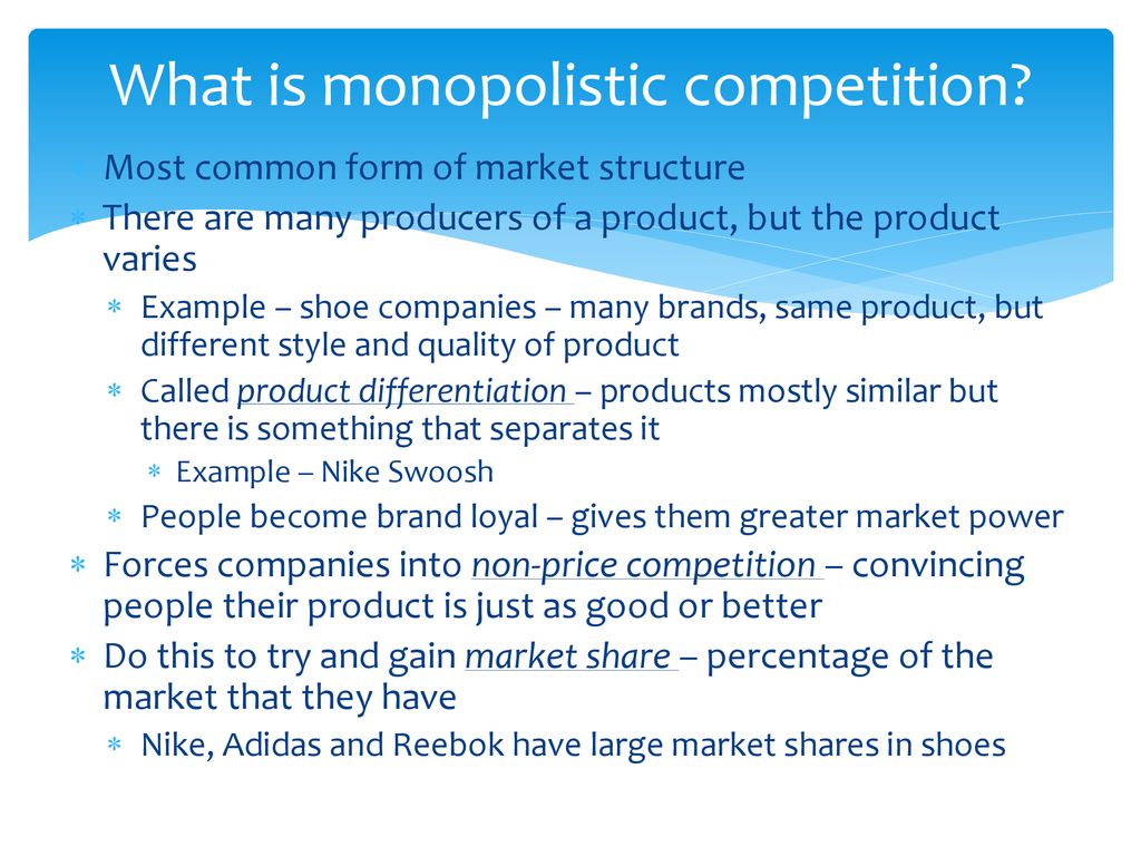 Market Structures and Market Failures - ppt download