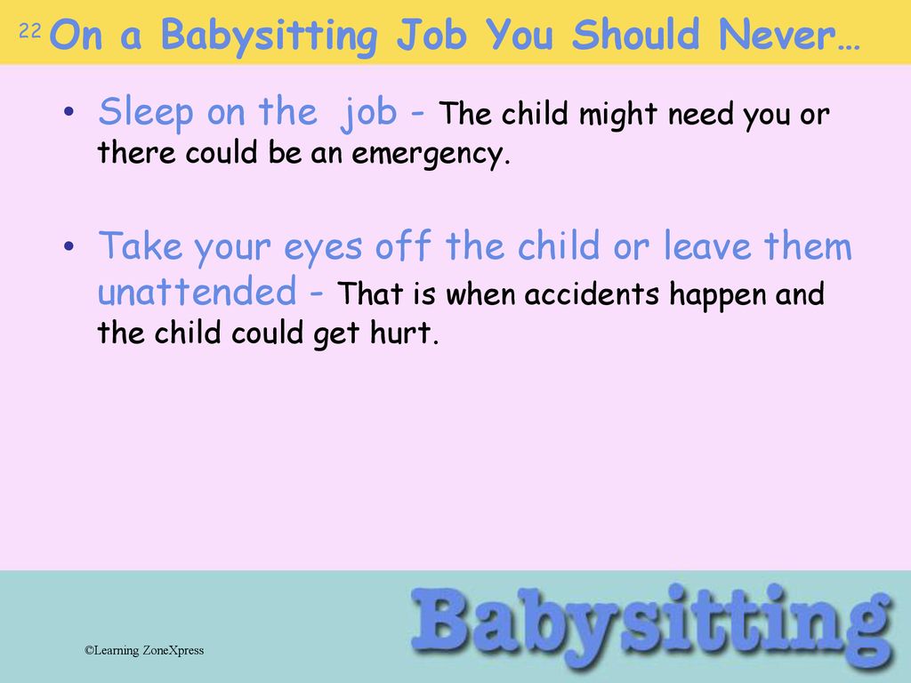 learning zonexpress ppt download how to get a babysitting job