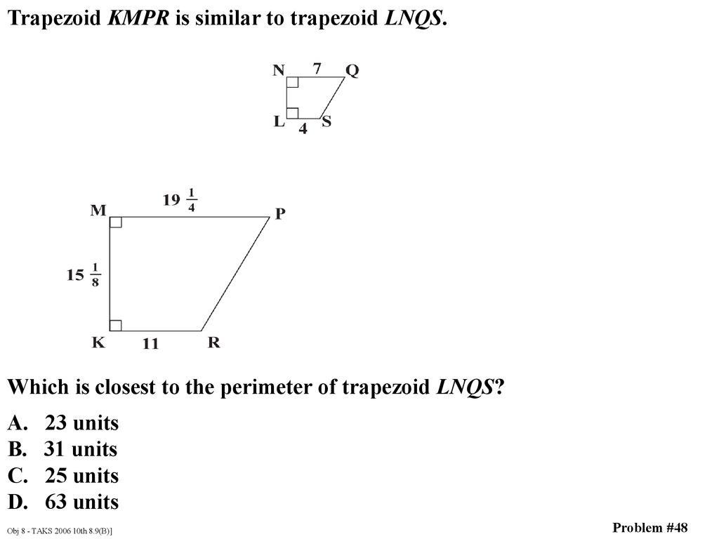 Trapezoid KMPR is similar to trapezoid LNQS.