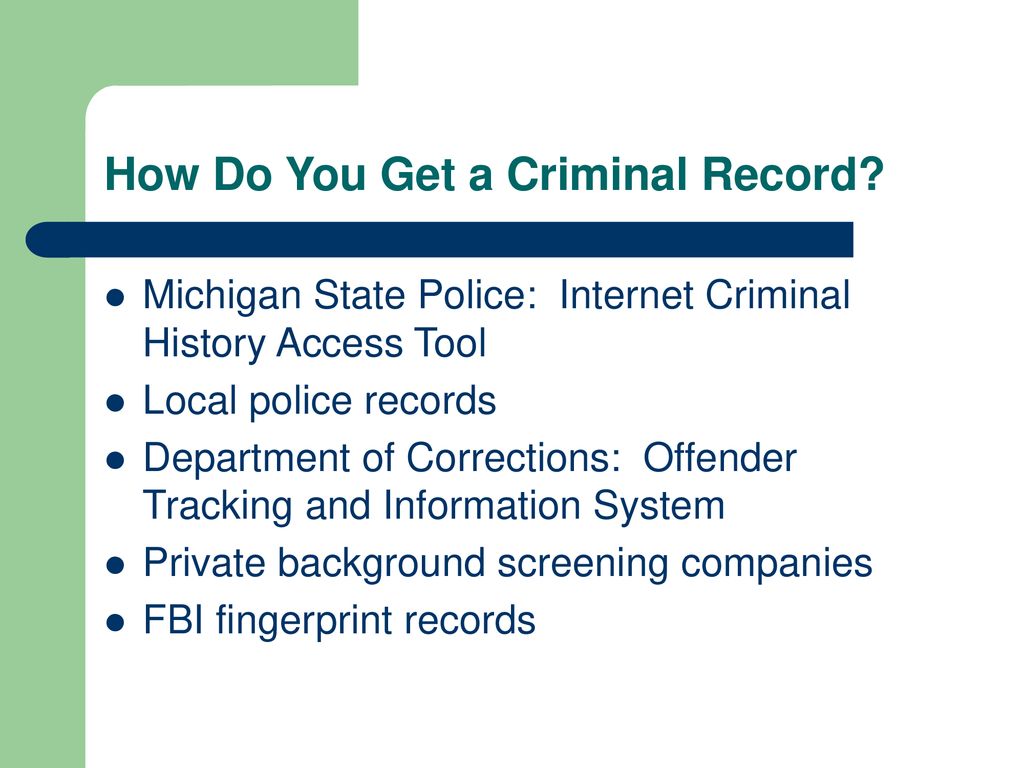 OFFENDER REENTRY HELPING CLIENTS WITH CRIMINAL RECORDS ppt download