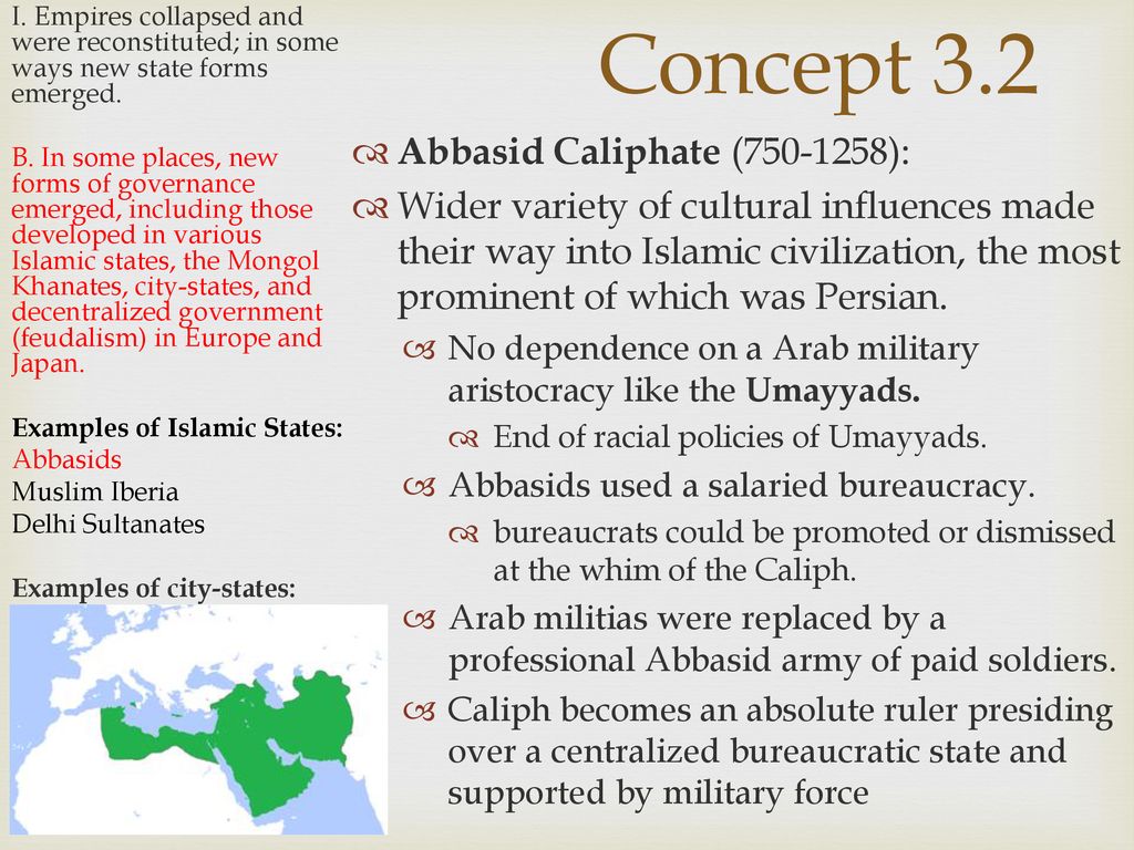 A.P. World History Concept 3.2: Continuity and Innovation of State ...