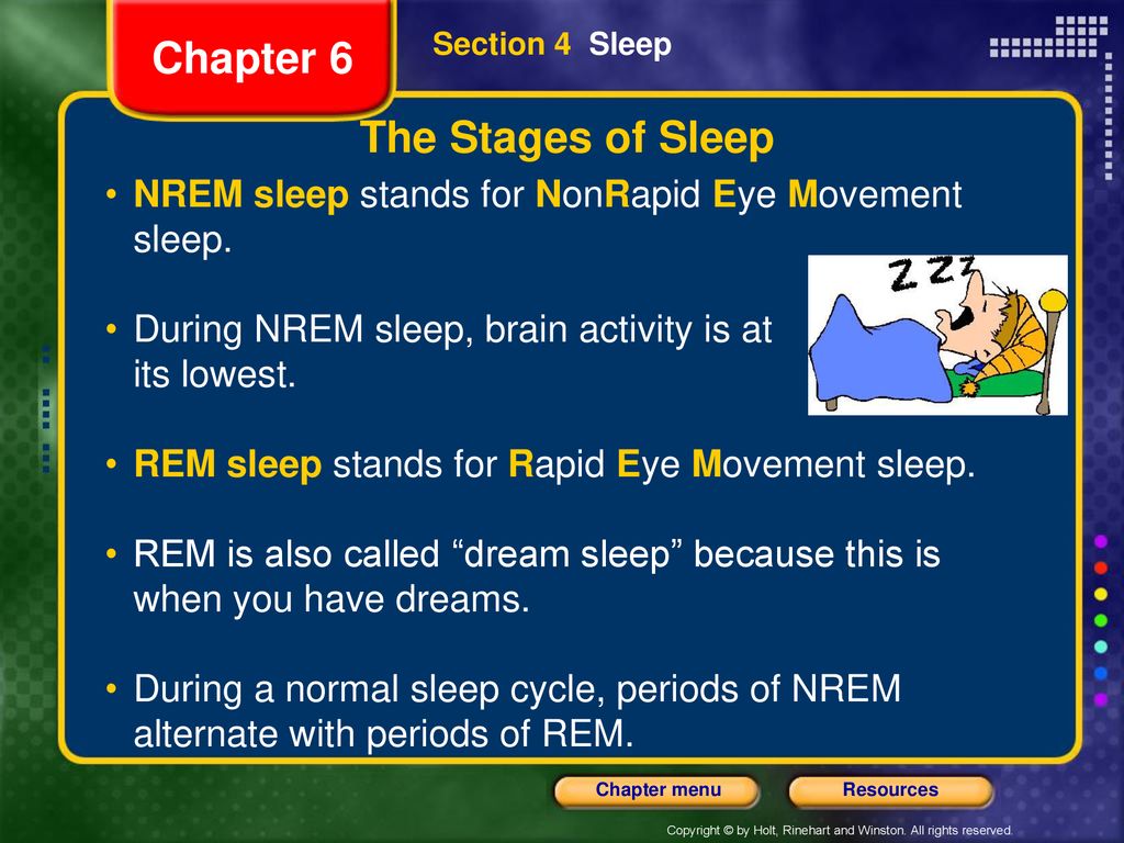 Chapter 6 The Stages of Sleep