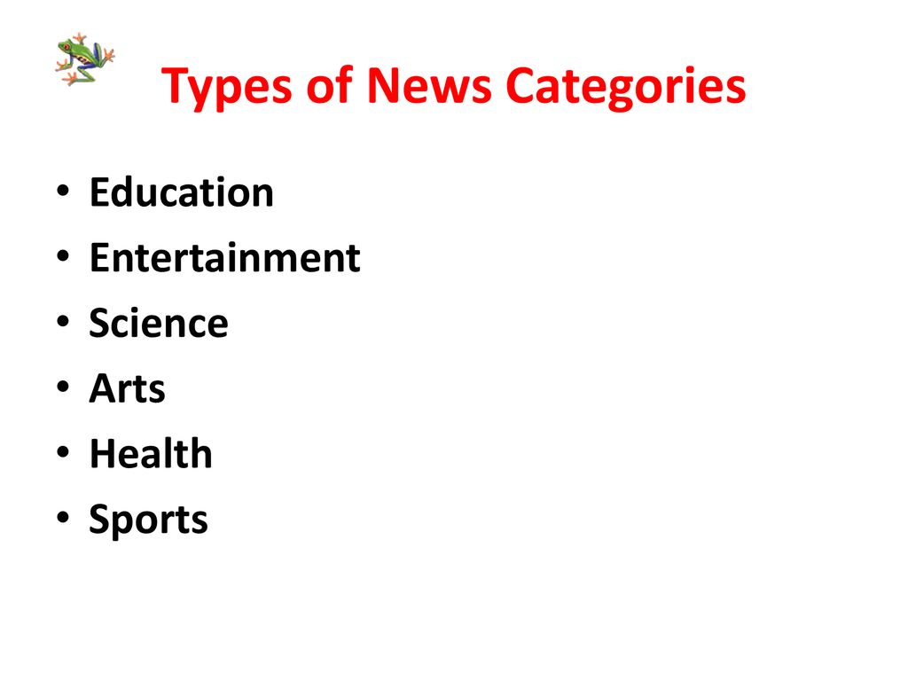 Types of News Categories