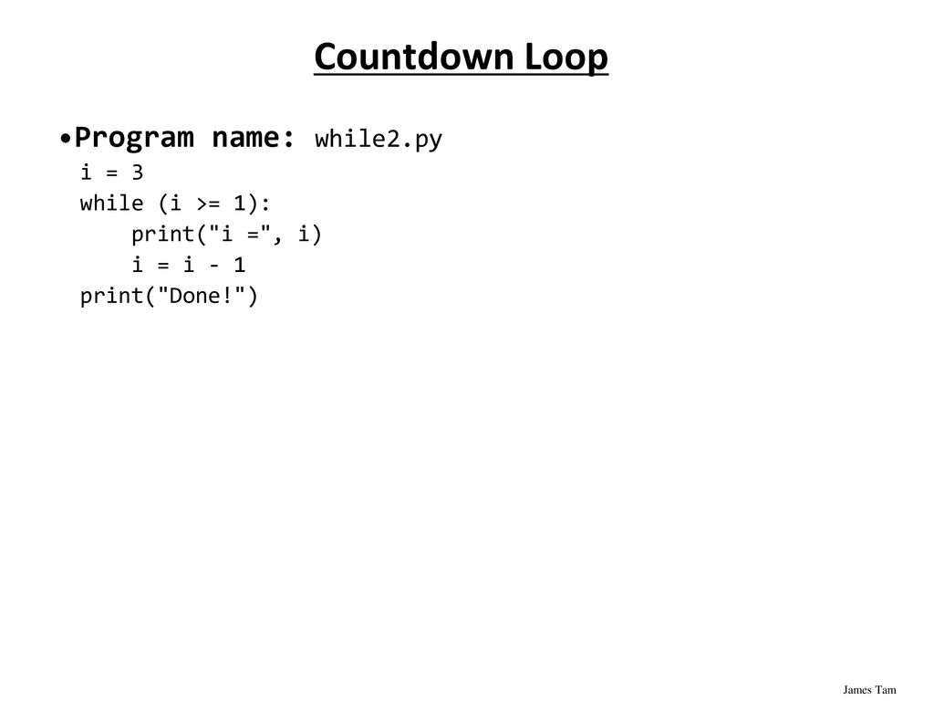 CPSC 231: Loops In Python In this section of notes you will learn how ...