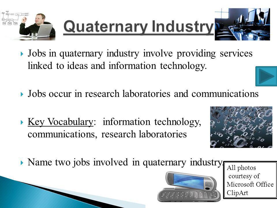 Image result for services of quaternary sector