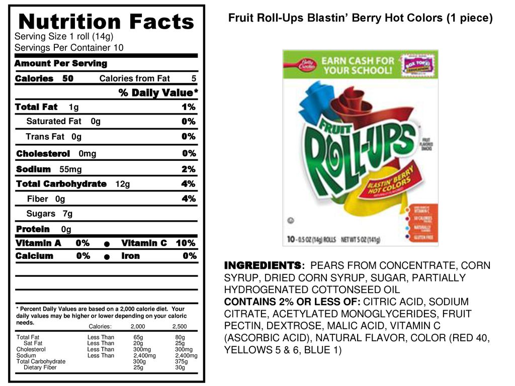 Nutrition Facts ○ ○ ○ ○ ○ % Daily Value* Serving Size ...