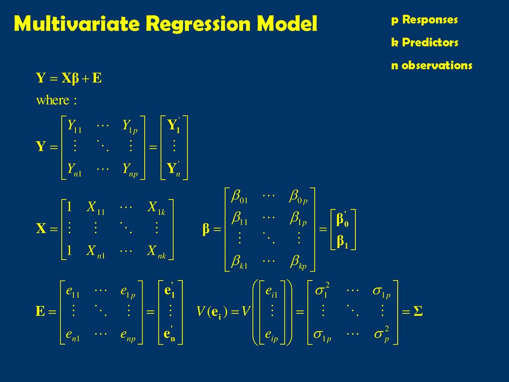 Multivariate Regression - ppt download