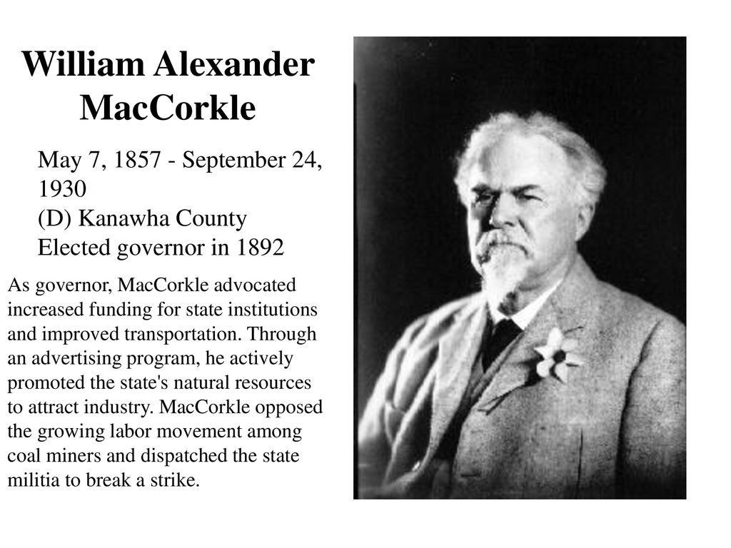 William Alexander MacCorkle