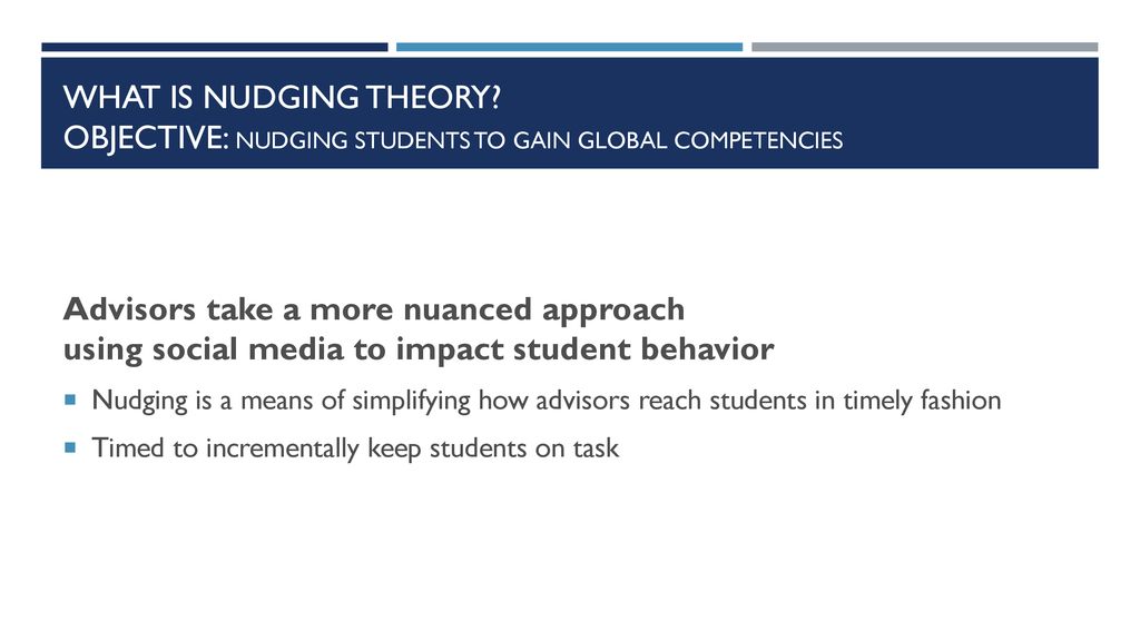 Nudging Students to Gain Global Competencies How MyWorldAbroad created a  NUDGING PLAN ! by Jean-Marc Hachey & Claire Seringhaus for MyWorldAbroad. -  ppt download