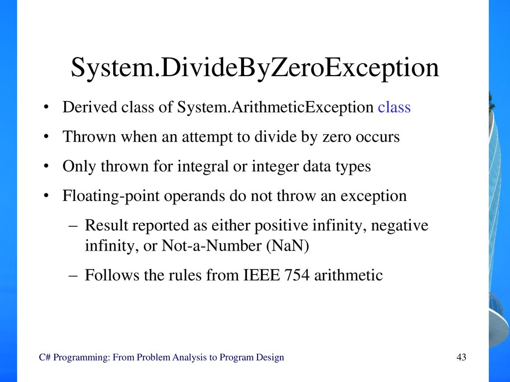 Which Exception Is Thrown When Divide By Zero Error Occurs at Bryan ...