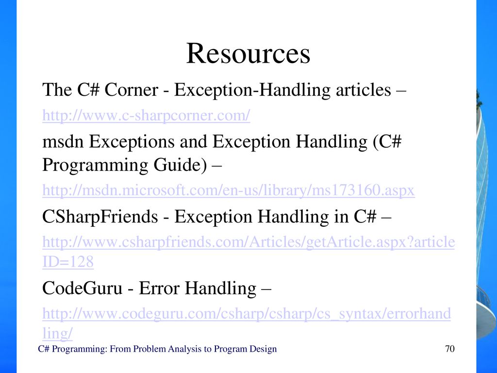 Exception Handling in C# with programming Examples