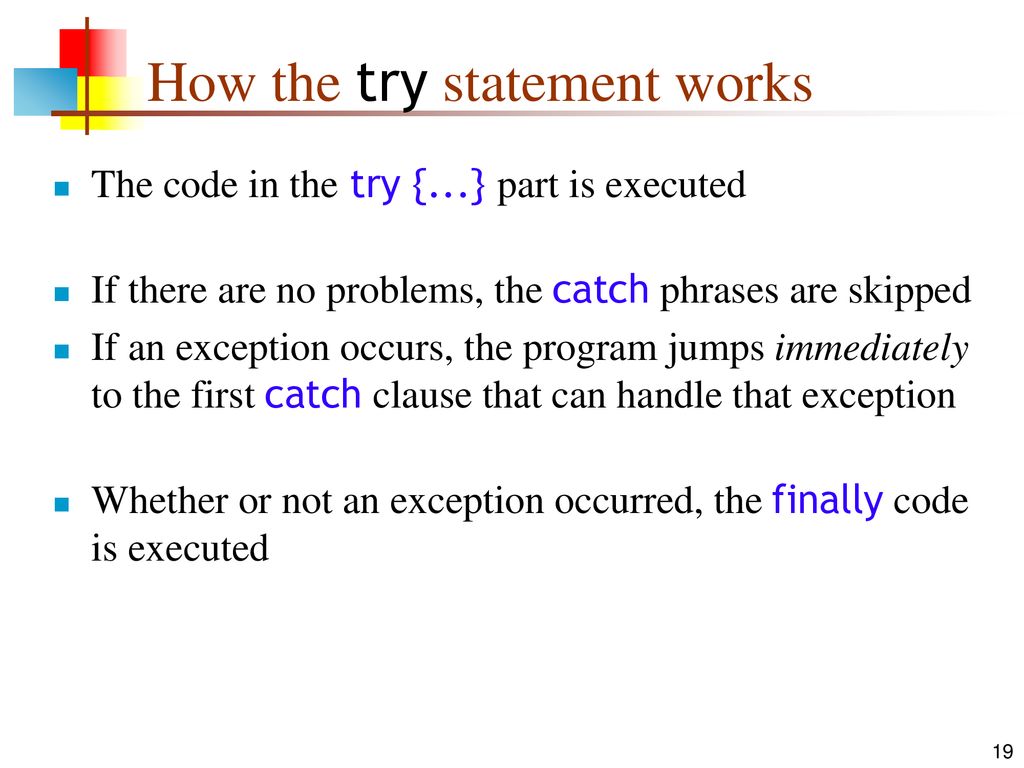 Exceptions 10 nov ppt download