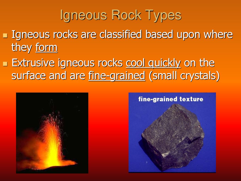Which Two Materials Form Igneous Rocks Upon Cooling
