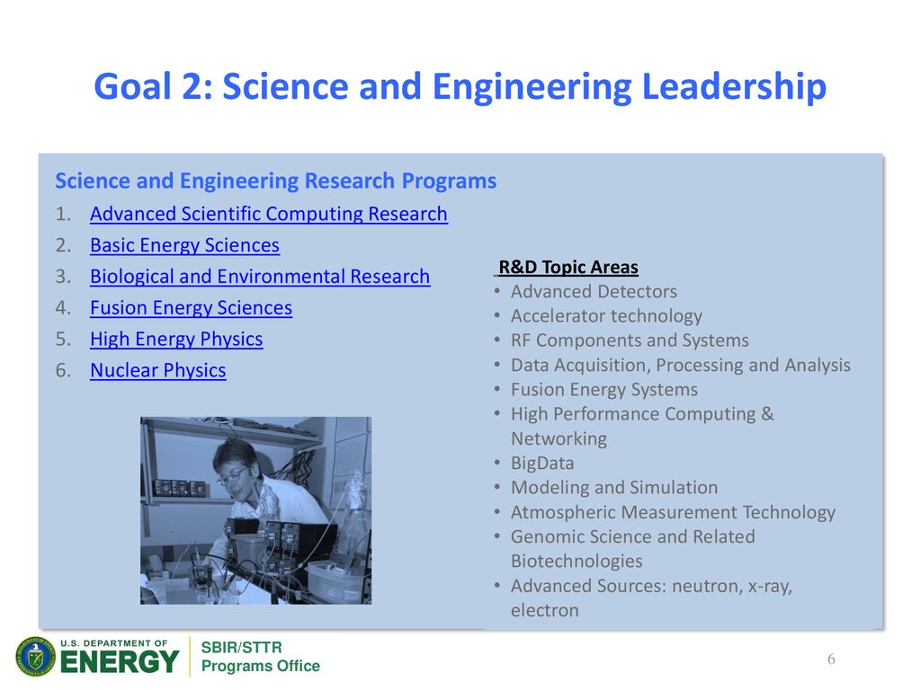 U. S. Department of Energy (DOE) SBIR and STTR Programs Overview ppt