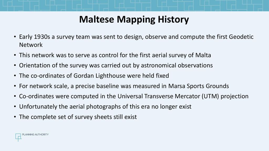Maltese Mapping History
