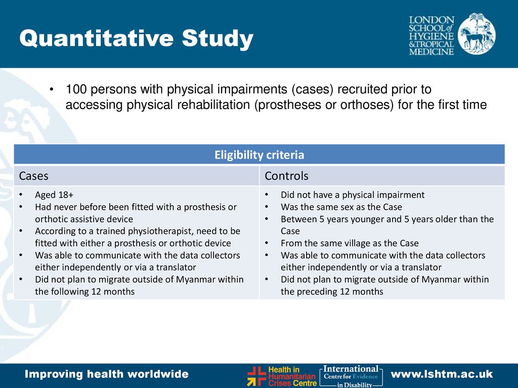 case study physical impairment