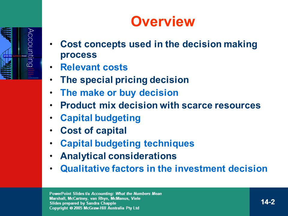 Cost Analysis for Capital Investment Decisions