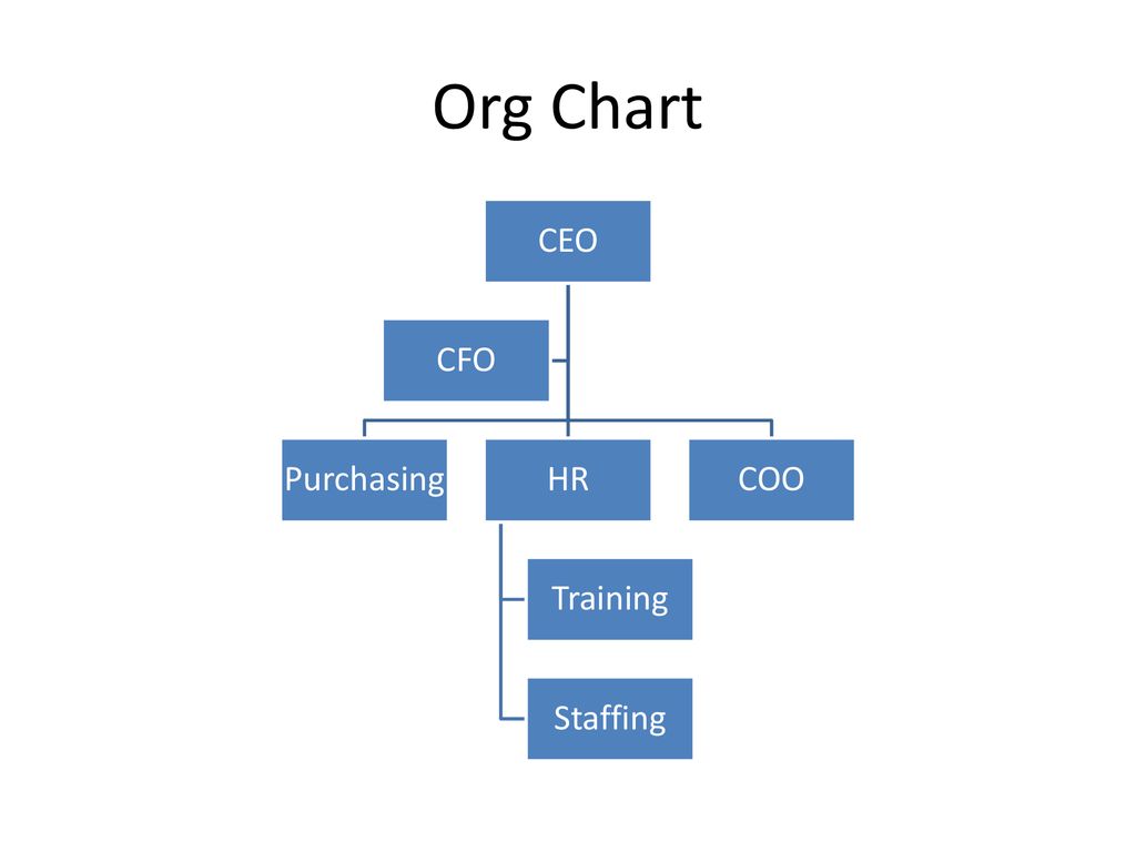 Ceo Coo Cfo Organizational Chart