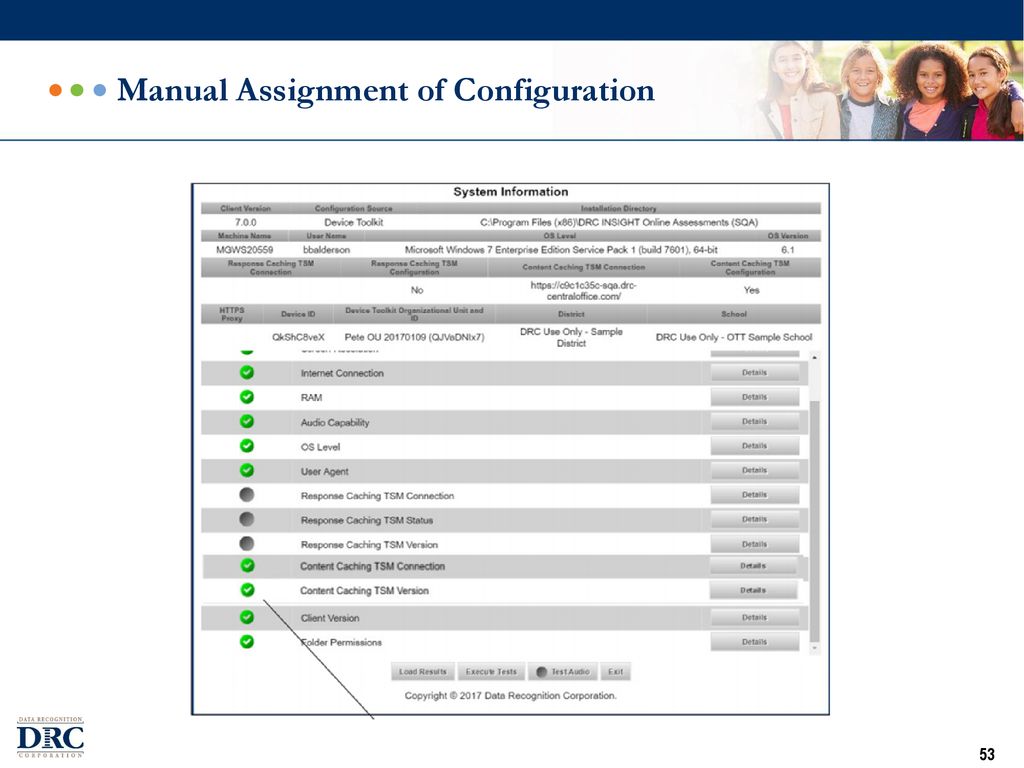 Manual Assignment of Configuration
