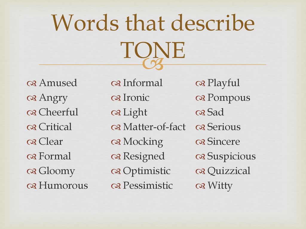 Tone. - ppt download
