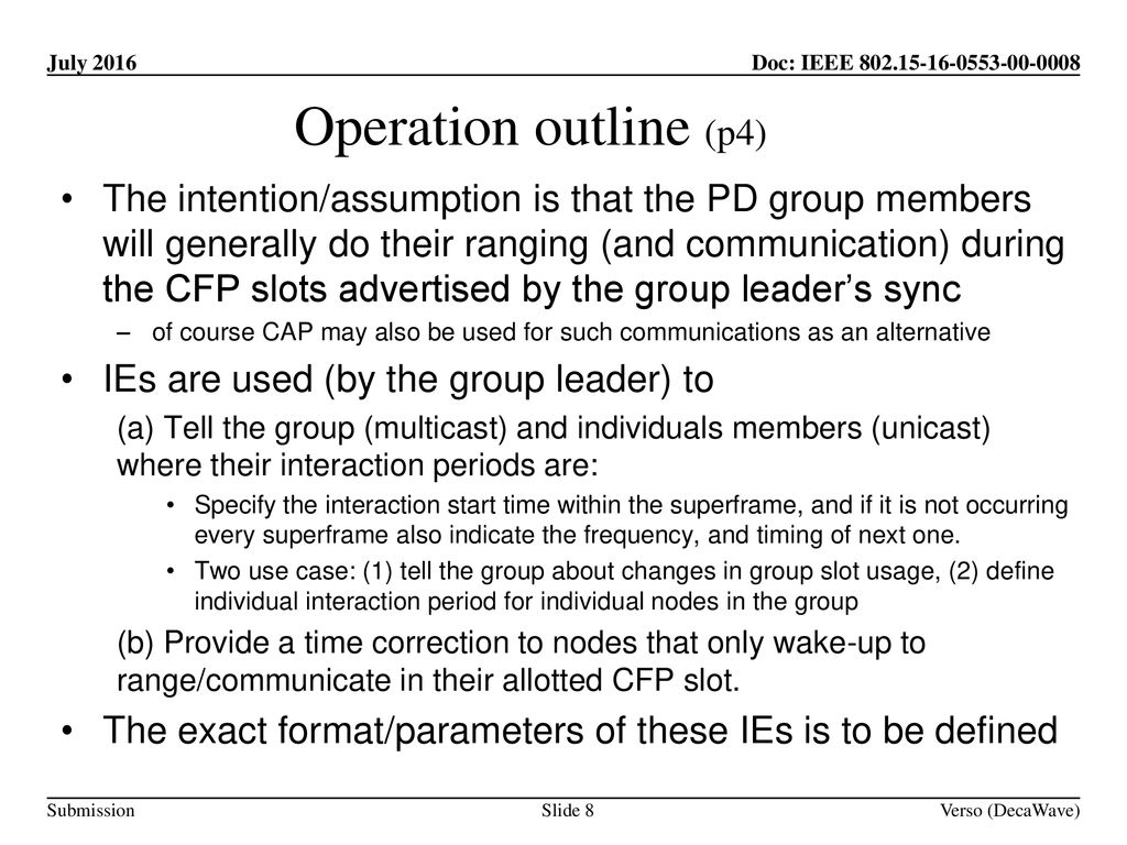 Operation outline (p4)