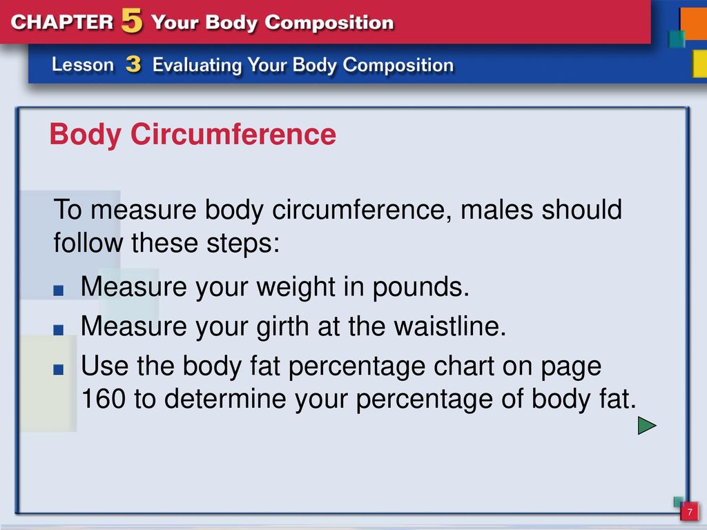 Body Composition Measurements Chart