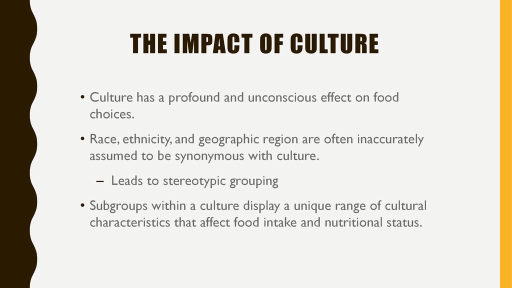 Impact of culture on health