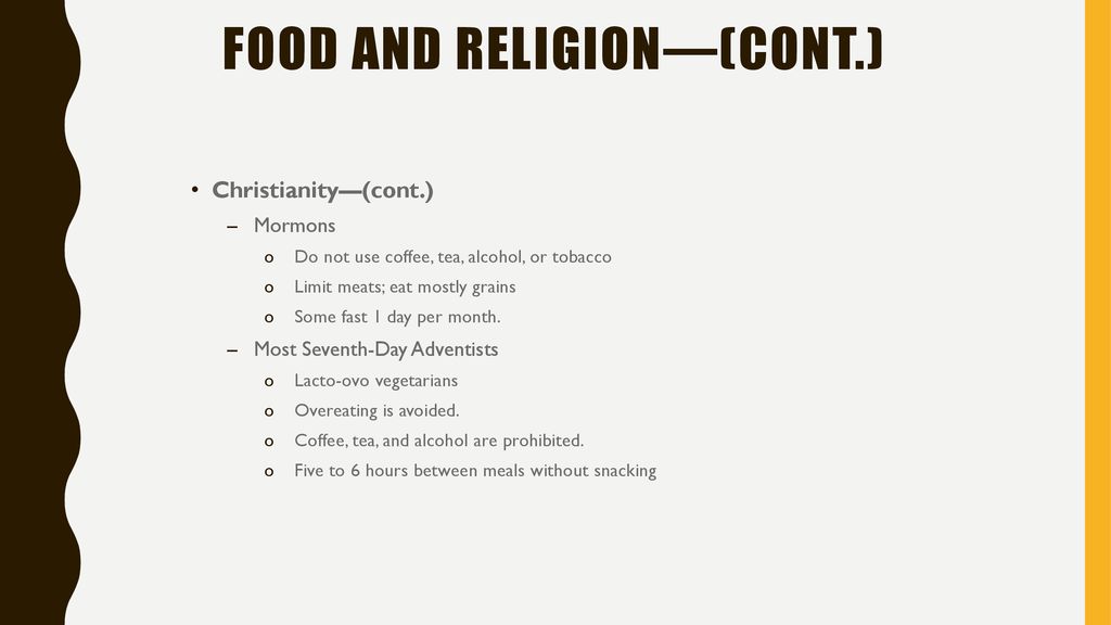 Food and Religion—(cont.)