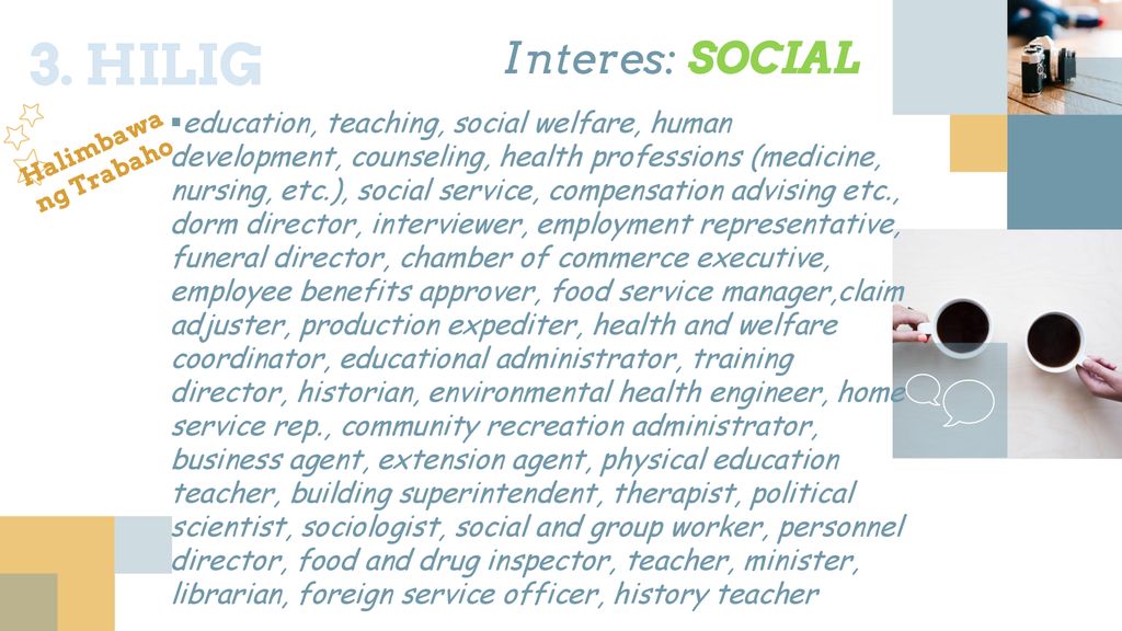 3. HILIG Interes: SOCIAL.