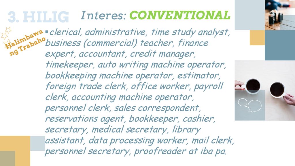 3. HILIG Interes: CONVENTIONAL