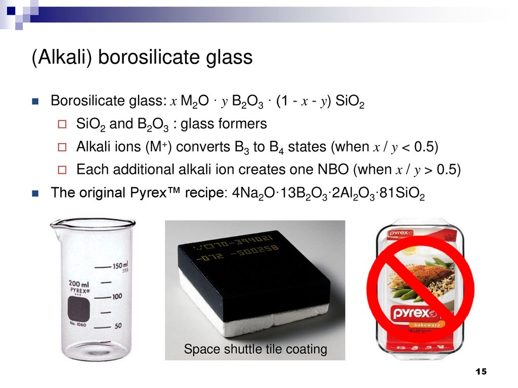 (Alkali) borosilicate glass