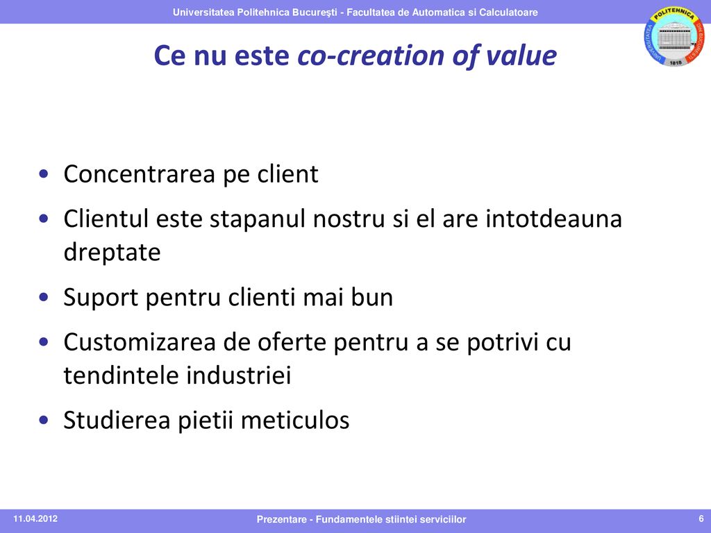 Ce nu este co-creation of value