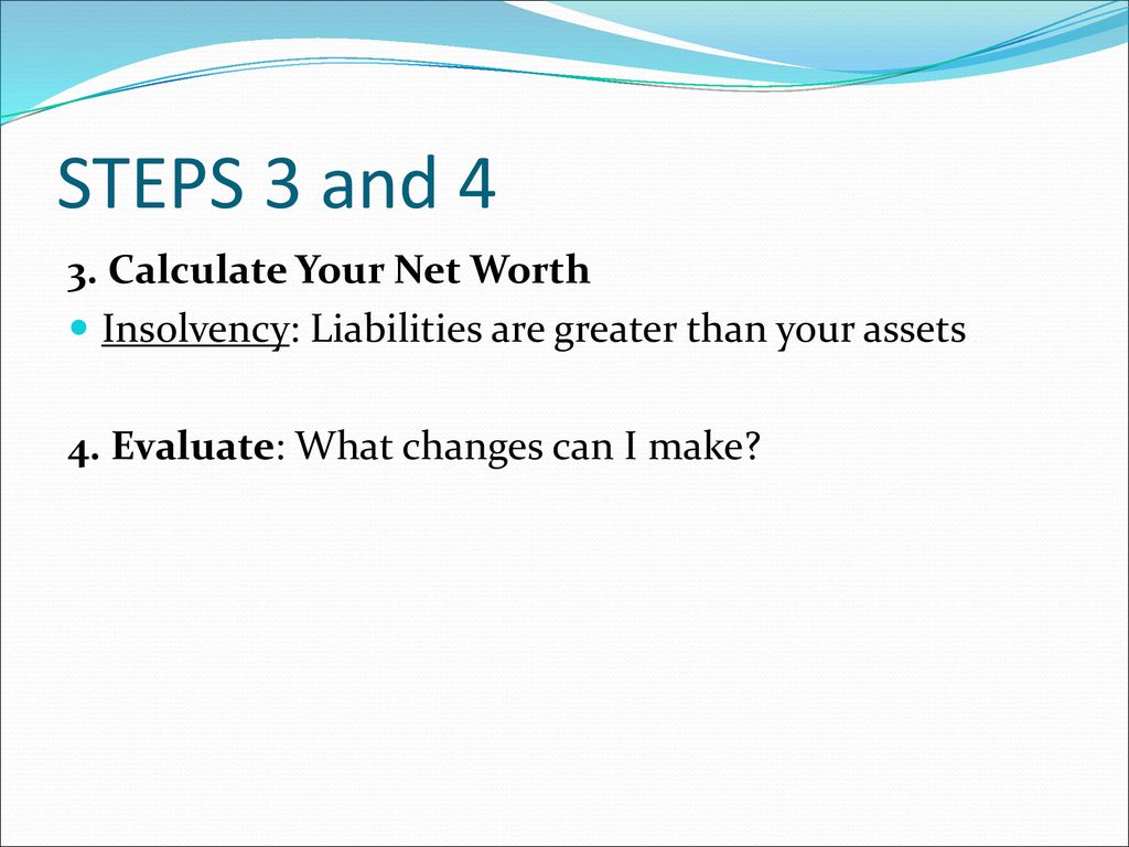 Section 3.2 Personal Financial Statements ppt download