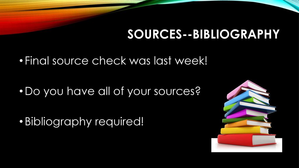 Sources--bibliography