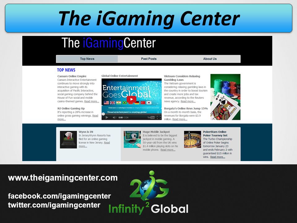 The iGaming Center   facebook.com/igamingcenter