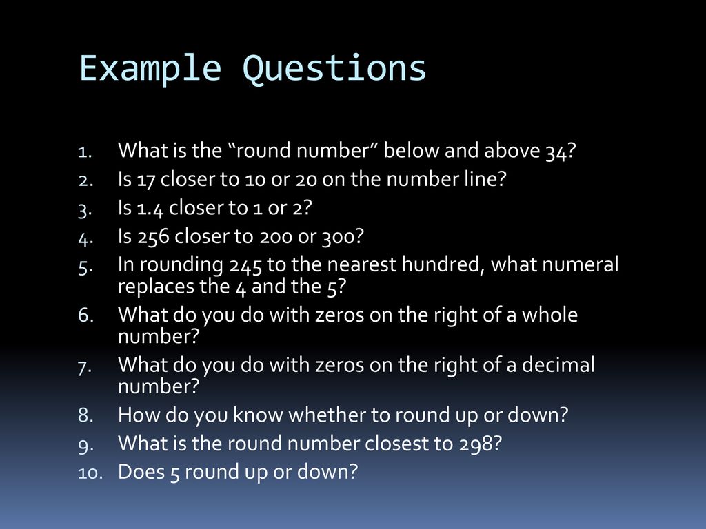 Rounding on the number line ppt download
