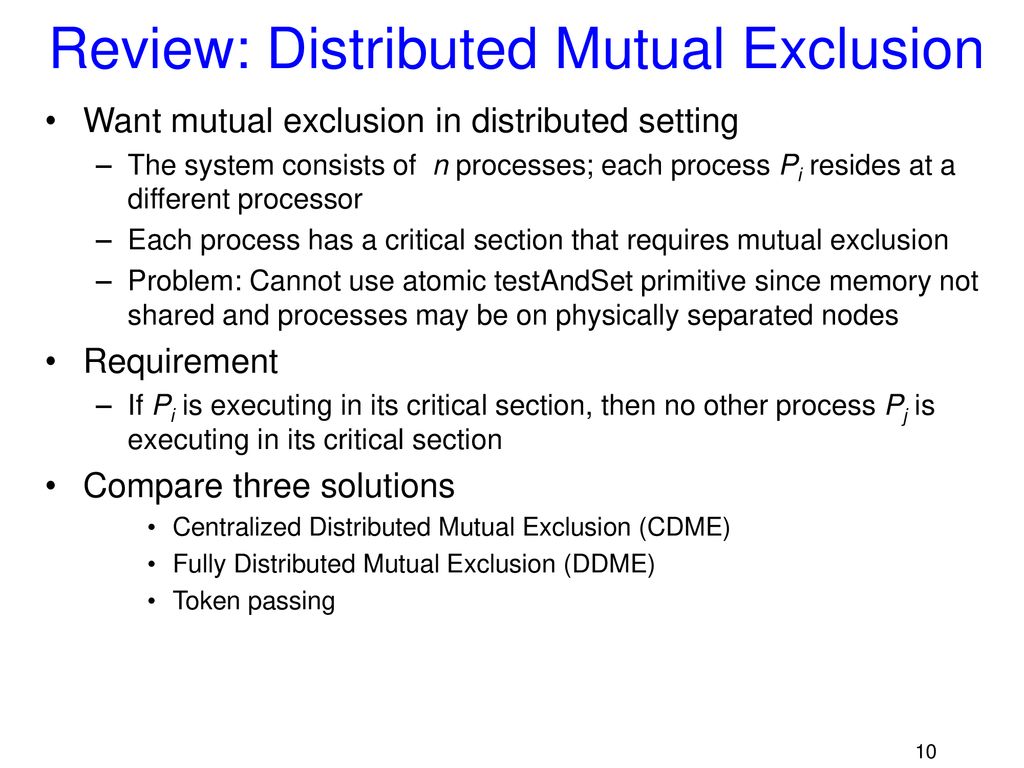Distributed Systems: Atomicity, decision making, snapshots - ppt download