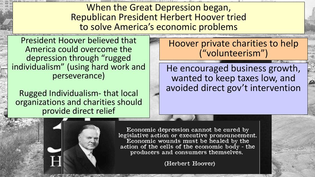 Herbert Hoover Rugged Individualism Speech October 22 1928